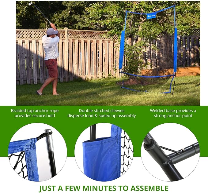 Golf Practice Hitting Net, Indoor Garage or Outdoor Backyard Driving Heavy Duty - Image 3