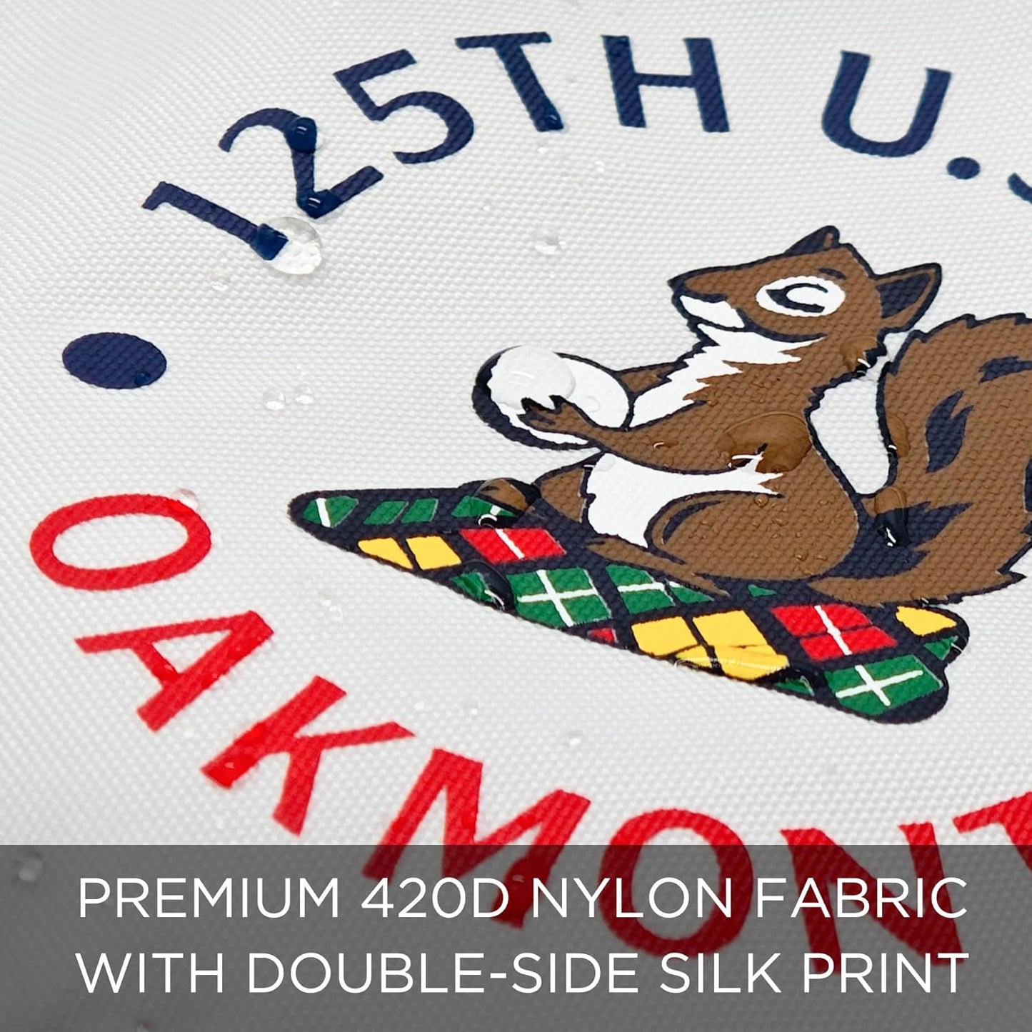 2025 Themed Mini Golf Flag, 8x6 Inch, Double-Sided Silk-Printed, Durable 420D Nylon, Ideal for Backyard Practice Putting Green