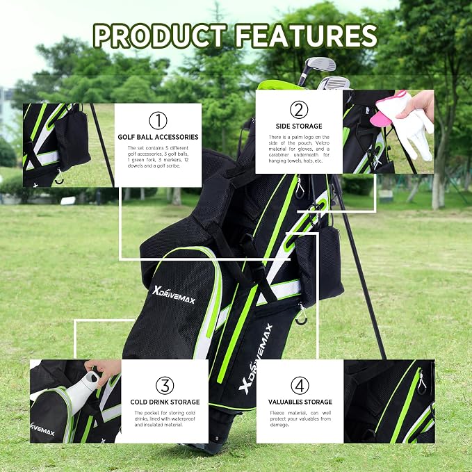 Golf Stand Bag, Lightweight Golf Bag - Image 2