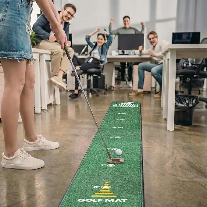 Golf Putting Mat Indoor & Outdoor Professional Golf Practice Putting Green Mat - Image 6