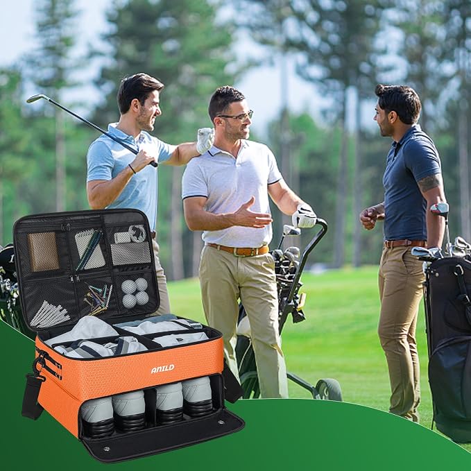 ANILD Golf Trunk Organizer, 2 Layer Golf Storage Case - Image 3