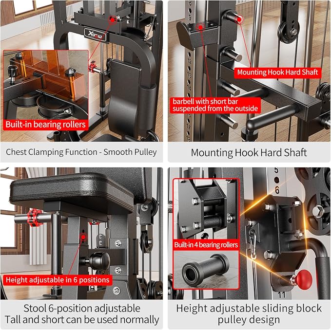 Smith Machine，Multi-Function Squat Rack Power Cage - Image 6
