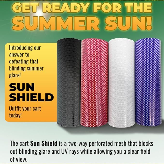 Sun Shield Golf Cart Sun Shade Cover – UV Blocker Visor - Image 6