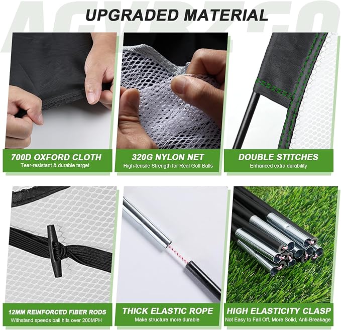 Golf Net with Multiple Target, Golf Hitting Aid Nets 10x7FT - Image 3