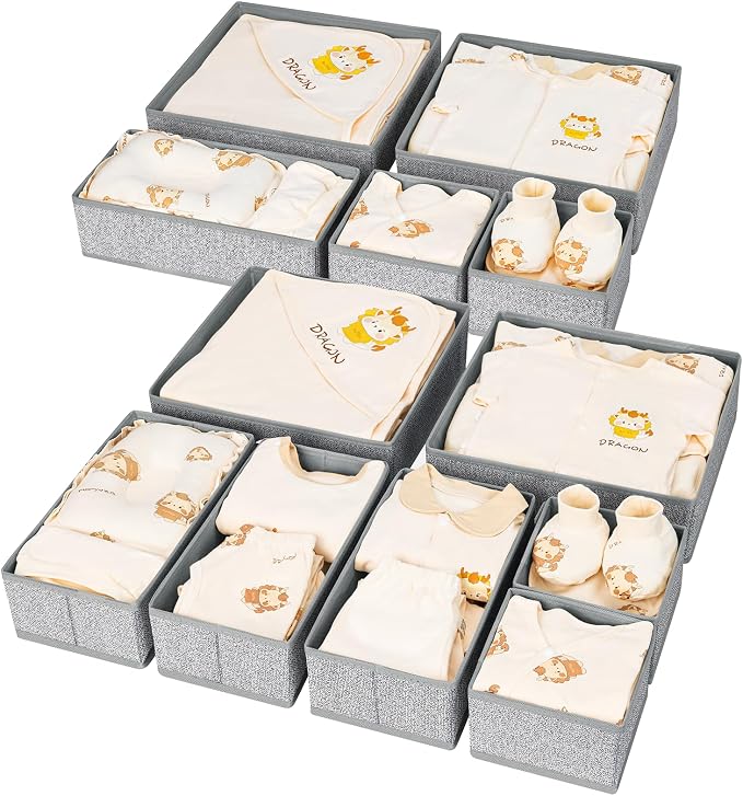 DIMJ Drawer Organizer Clothes 12 Pack by DiMJ