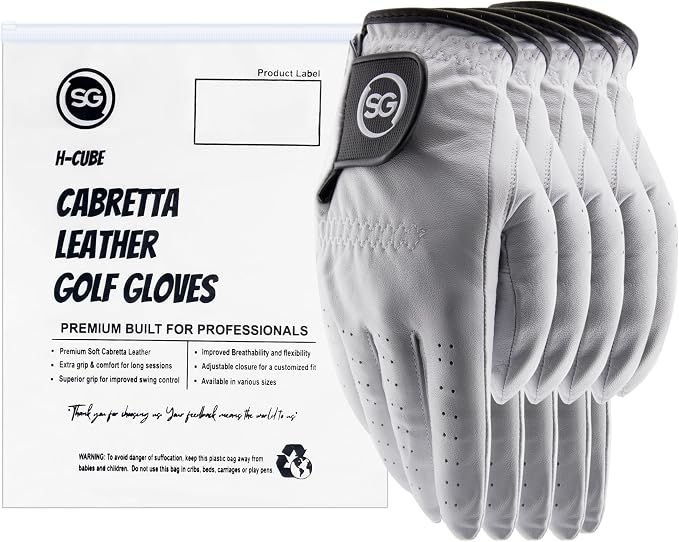 H-Cube All-Weather & Leather Golf Gloves by H-CubeGolfGloves