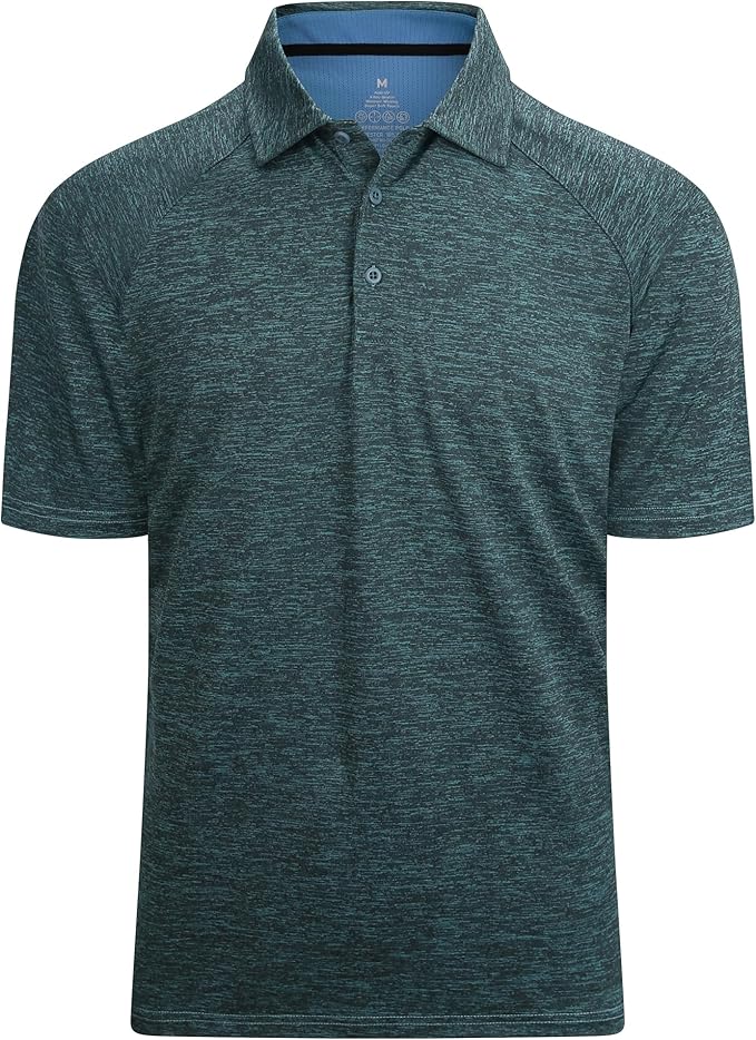 Alex Vando Mens Golf Shirt Moisture Wicking Quick-Dry Short Sleeve Casual Polo by AlexVando