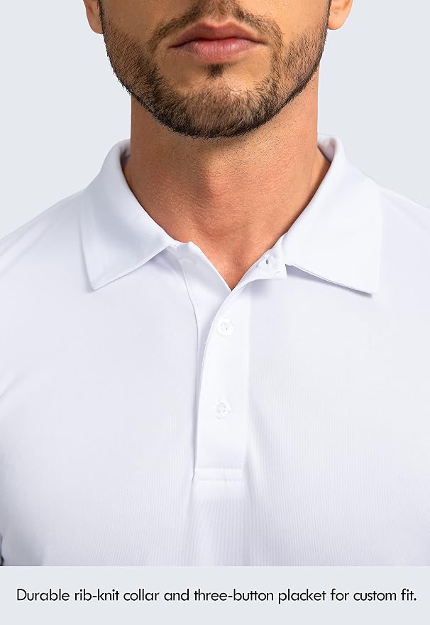 Men's Polo Shirt Long Sleeve Golf Shirts Lightweight UPF 50+ Sun Protection - Image 4
