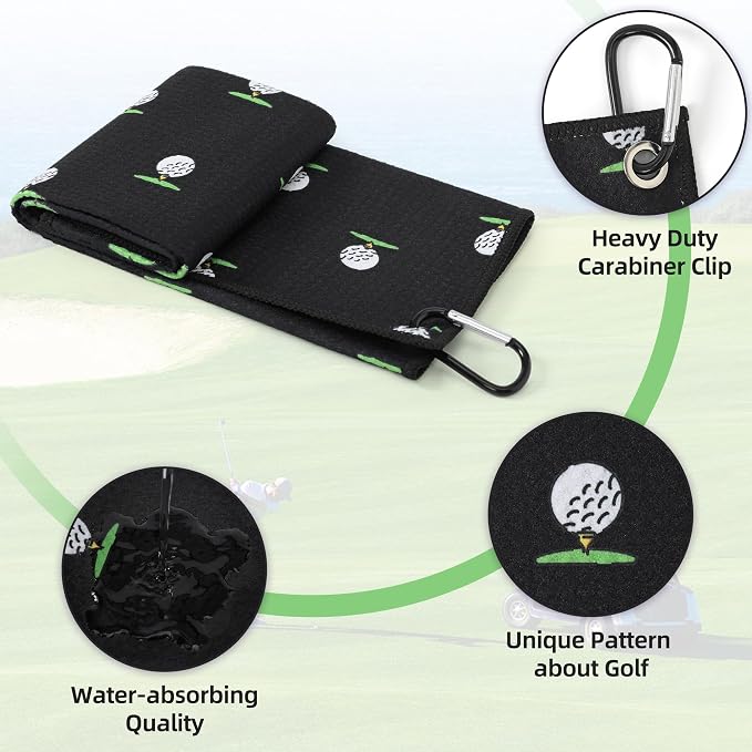Mile High Life Printed Golf Towel, Brush Tool Kit, Divot Repair Tool, - Image 3
