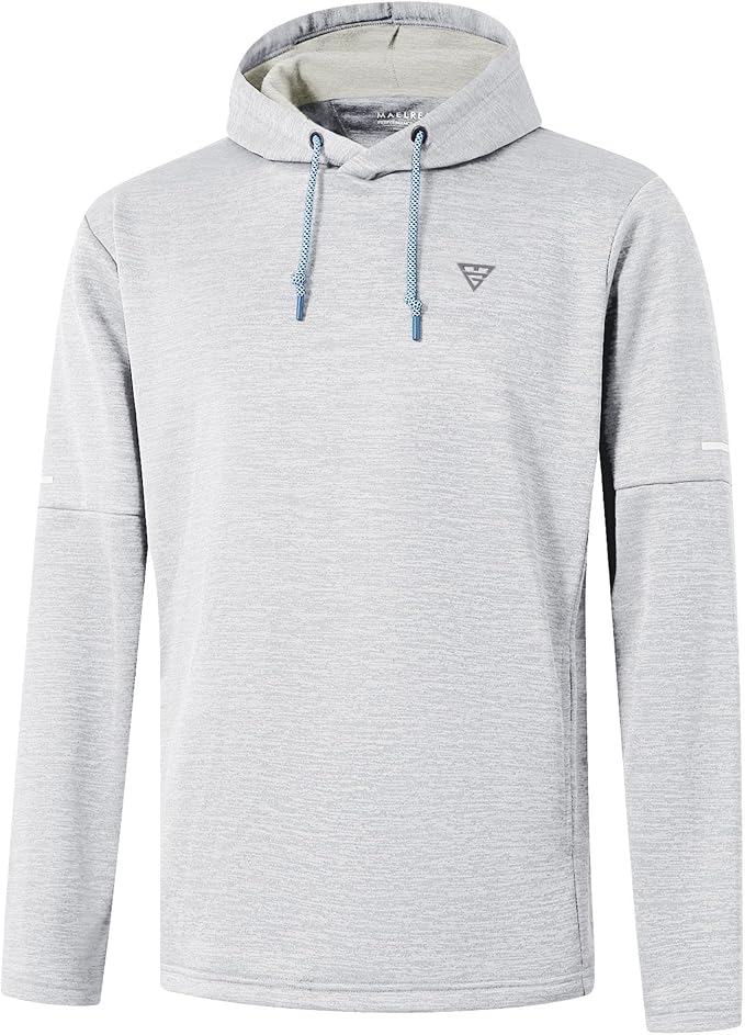 Hoodies for Men Golf Fleece Hooded Sweatshirts Dry Fit Athletic Lightweight by MAELREG