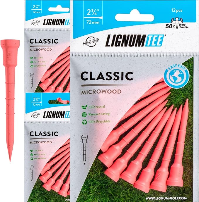 LIGNUM Unbreakable Microwood Golf Tees 50x More Durable/Adjustable Golf by LIGNUMTEE