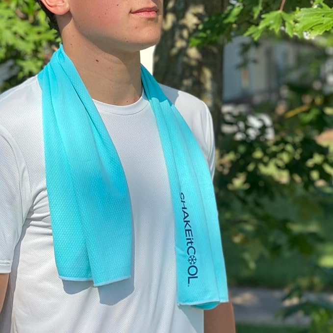 SHAKEitCOOL Extended Size Cooling Towel – Be Cool in Style by SHAKEitCOOL