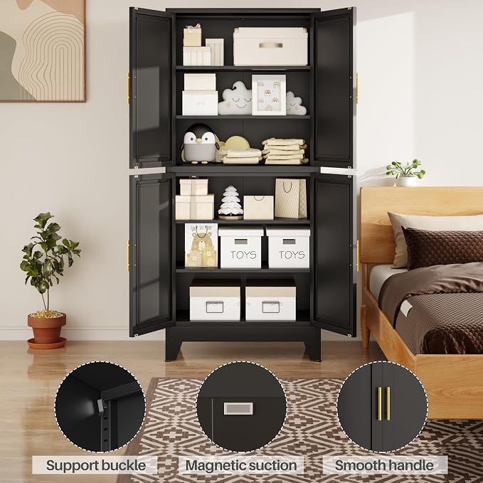 75" H Tall Kitchen Pantry Cabinet, Pantry Storage - Image 3