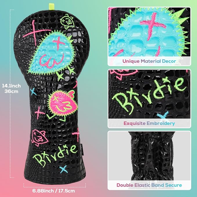 Craftsman Golf DF3 Putter Cover Golf Headcover Center Shaft Birdie Design OZ1 - Image 2