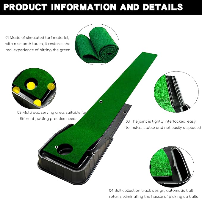 Golf Putting Mat Indoor - Image 5