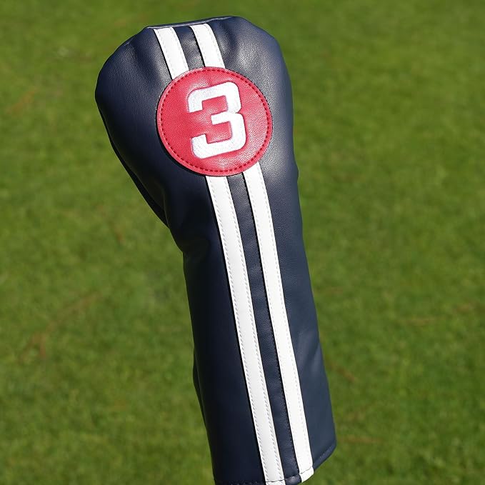 Single Headcover, Easy Slip-On Easy-Off Golf Club Head Cover, Fleece Lined - Image 3