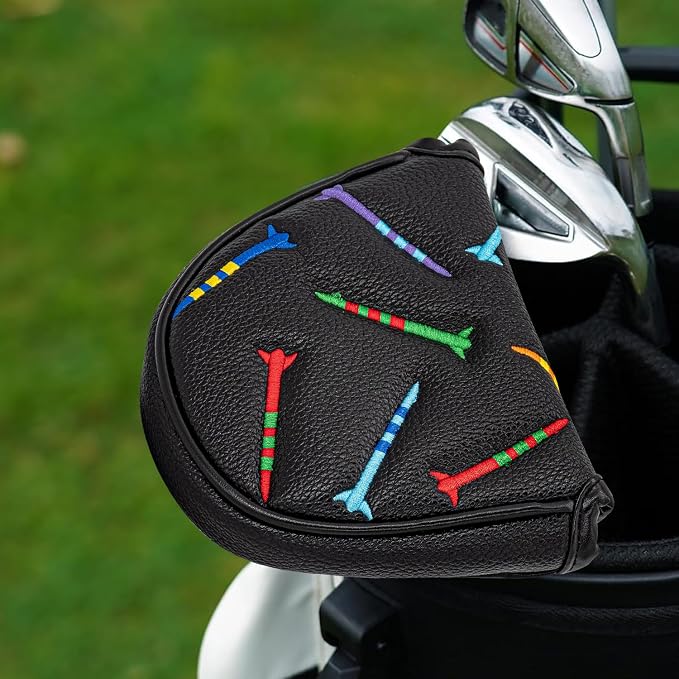 Colorful Nails Style Golf Half Mallet Putter Cover Headcover, Golf Putter Club - Image 9
