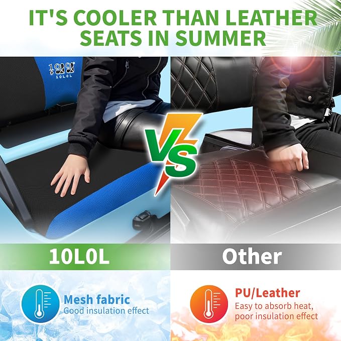 10L0L Golf Cart Seat Covers Universal - Image 4