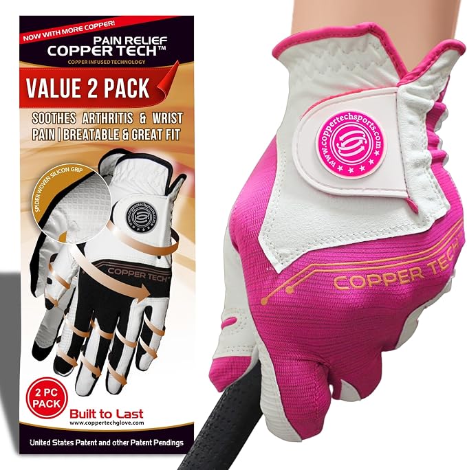 Copper Tech Ladies Golf Gloves Women Right Handed Golfer or Left Handed Golfer by CopperTechSports