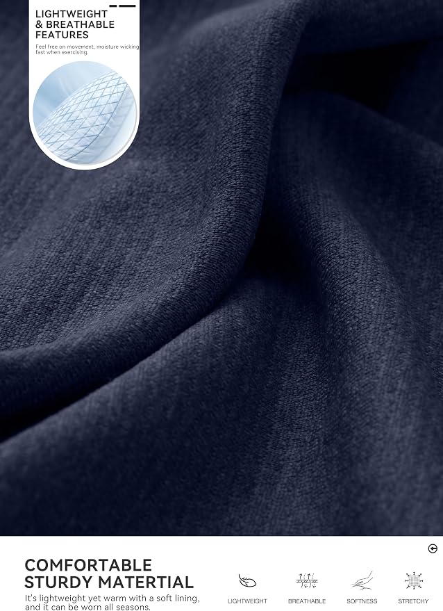 Obla Golf Quarter Zip Pullover for Men Mock Neck Sweatshirt Lightweight Sun - Image 5