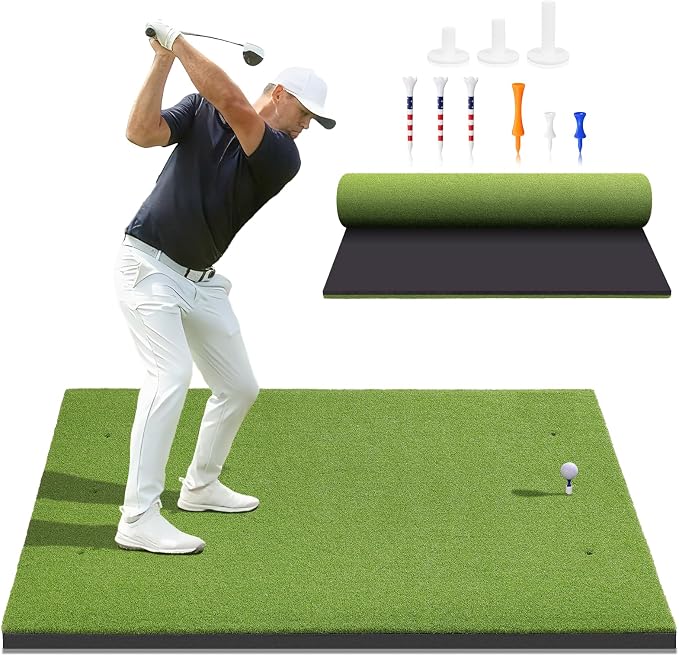 Golf Mat, 5x4ft/6x4ft Large Golf Hitting Mats by Unknown