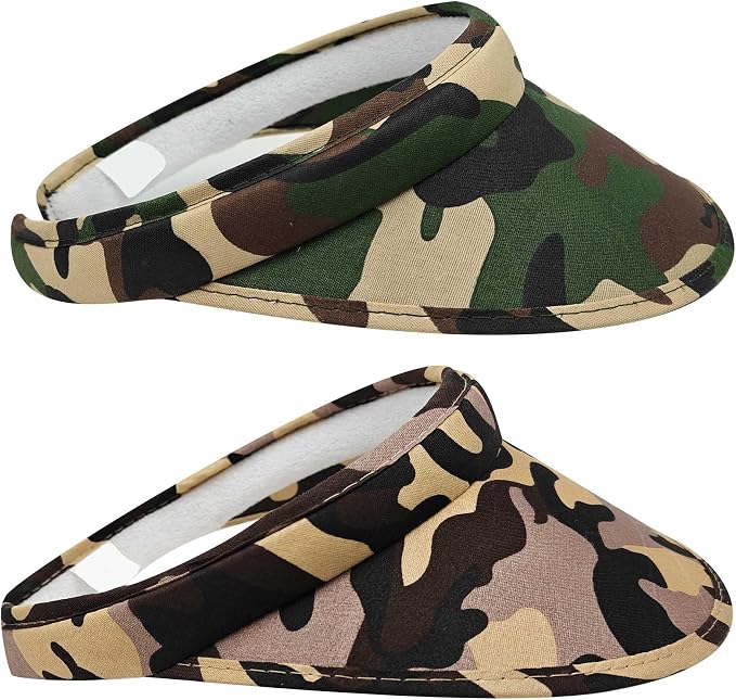 2 Pack Sun Visor Hats Women Men Clip On Wide Brim Visors Hat Outdoor Sports by kejea