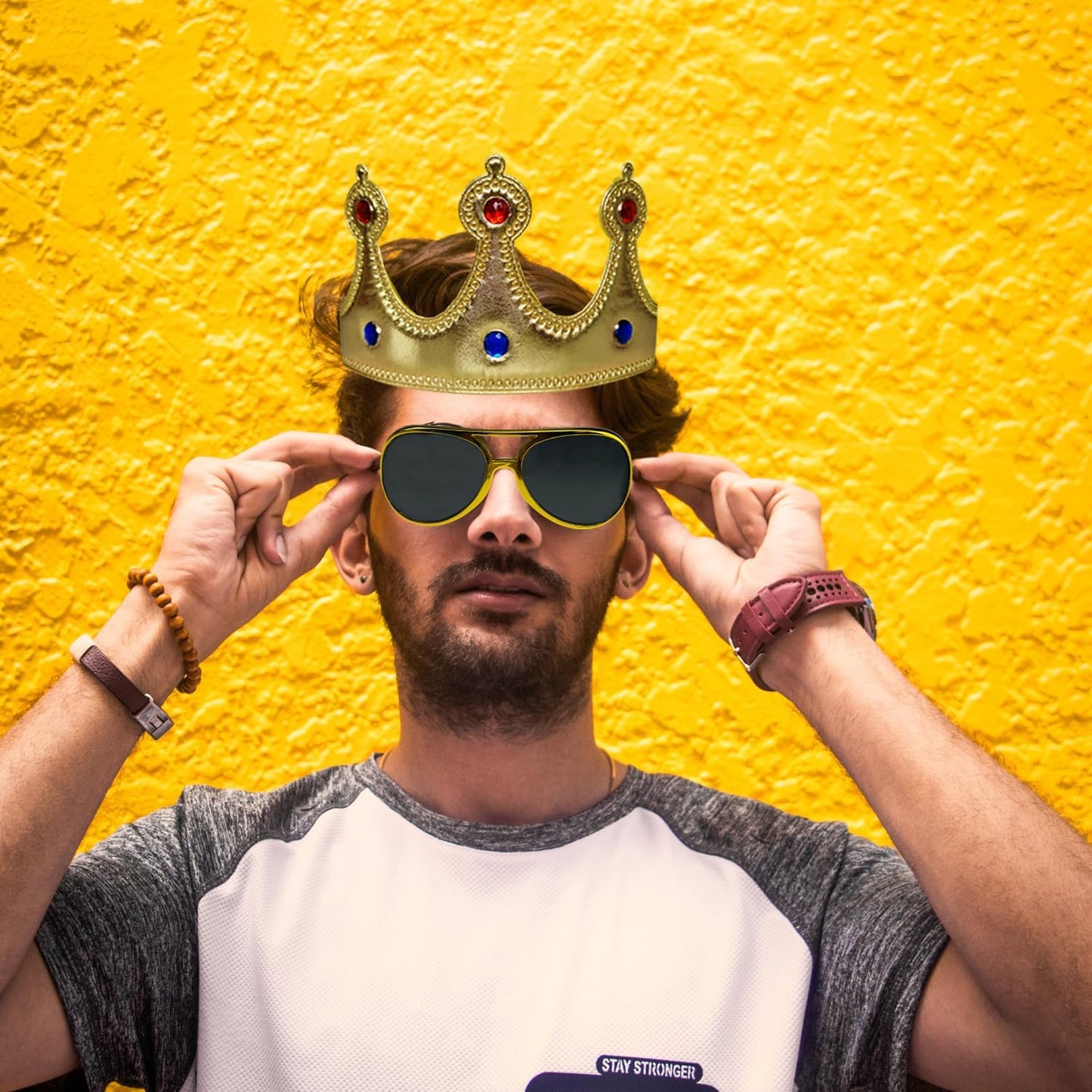 21 Pcs Funny Party Photo Booth Props Set for Adults Assorted Dress Up Costume Hats Props Fun Sunglasses Fun Photo Booth Kits for Wedding Props, Birthday, Cosplay, Bachelorette Party Supplies