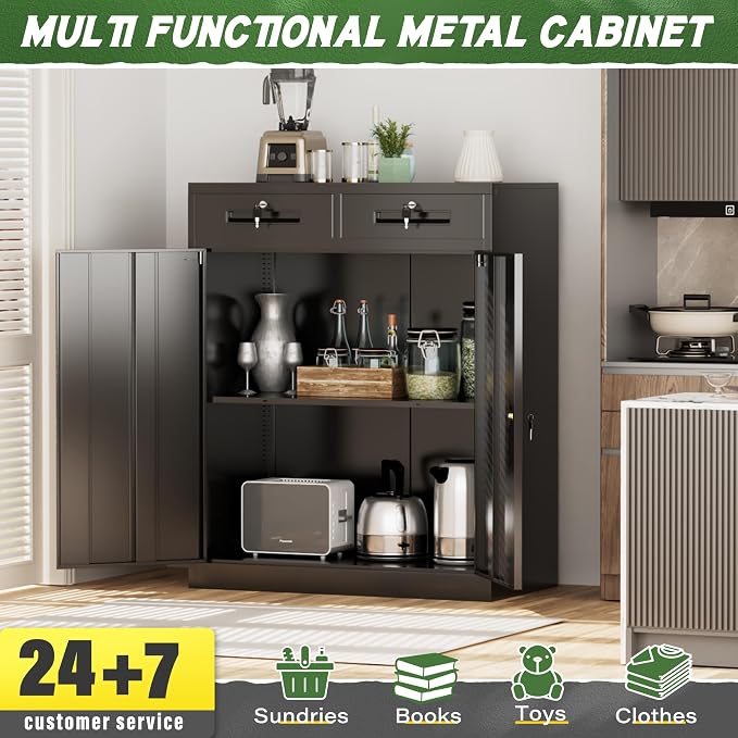 Greenvelly Metal Storage Cabinet - Image 6
