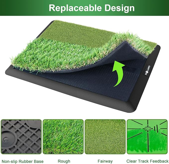 Dual-Turf Golf Hitting Mat - Image 6