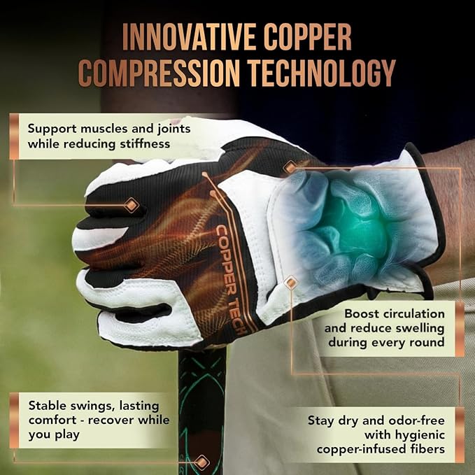 Copper Tech Ladies Golf Gloves Women Right Handed Golfer or Left Handed Golfer - Image 4