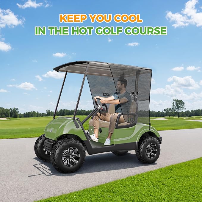 10L0L 2 Passenger Golf Cart Sun Shade Cover - Image 3