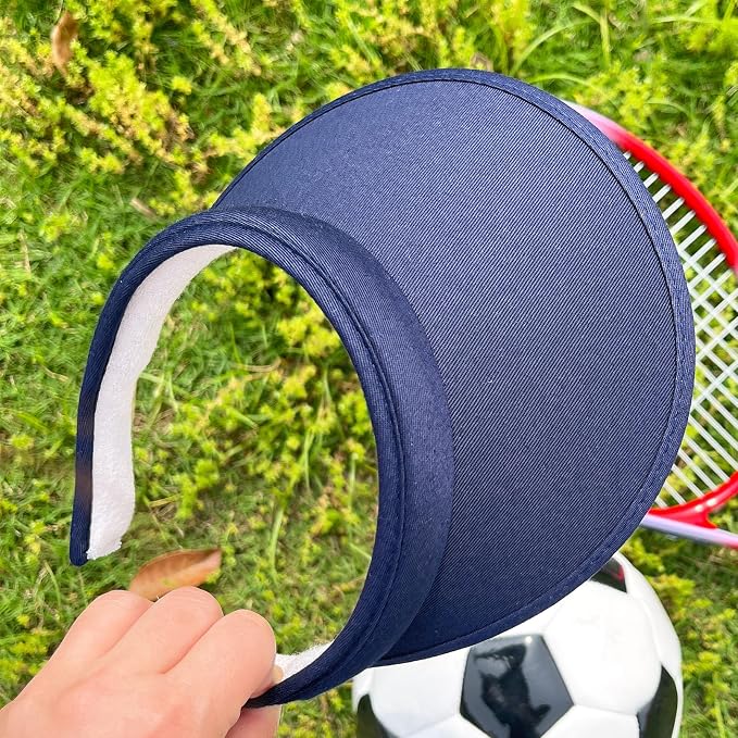 2 Pack Sun Visor Hats Women Men Clip On Wide Brim Visors Hat Outdoor Sports - Image 3