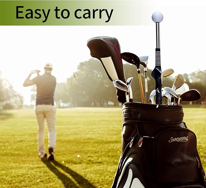 Retractable Golf Swing Training Aid, Rhythm Click Sound Warm-up Golf Swing - Image 4