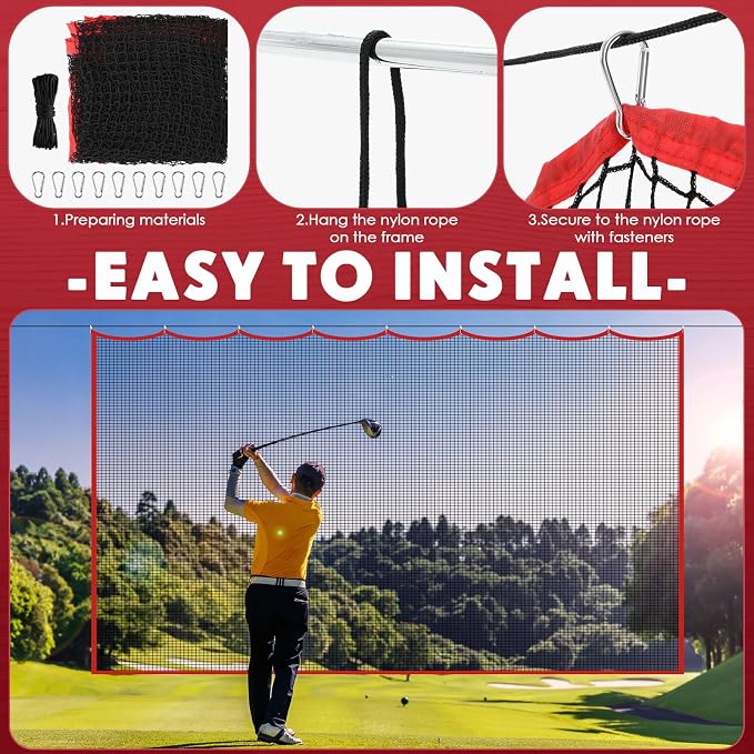 Golf Hitting Net Set 10ft Golf Practice Netting - Image 4