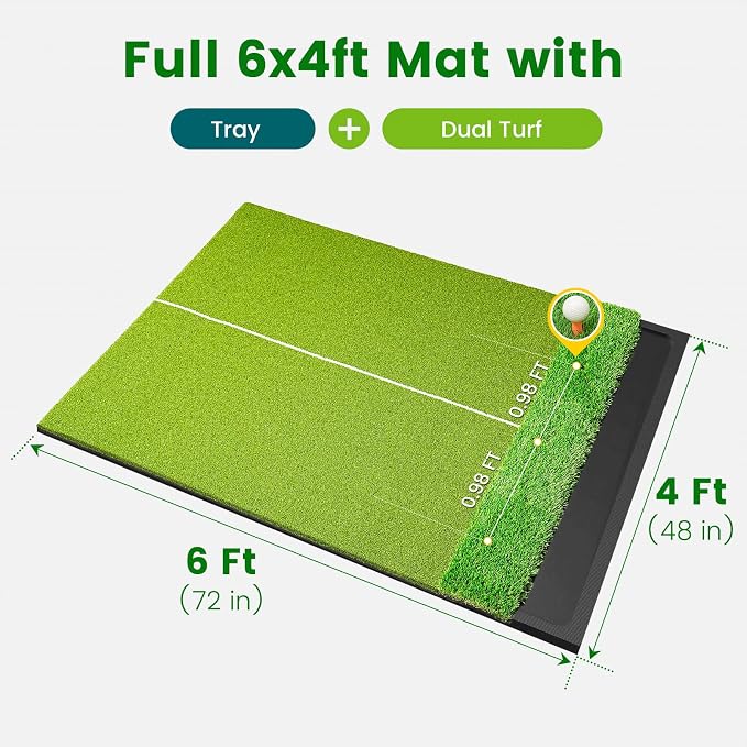 Dual Turf Golf Hitting Mat - Image 3