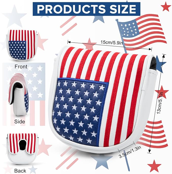 Golf Putter Covers Mallet Putter Headcover - Image 7