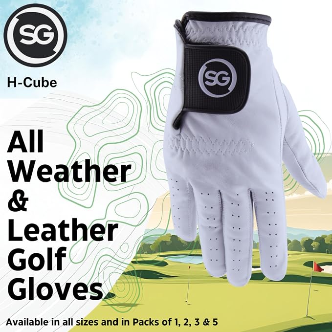 H-Cube All-Weather & Leather Golf Gloves - Image 4