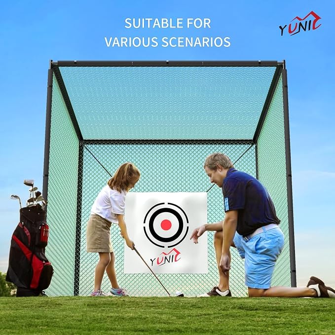 YUNIC Golf Driving Cage with Metal Frame - Image 6