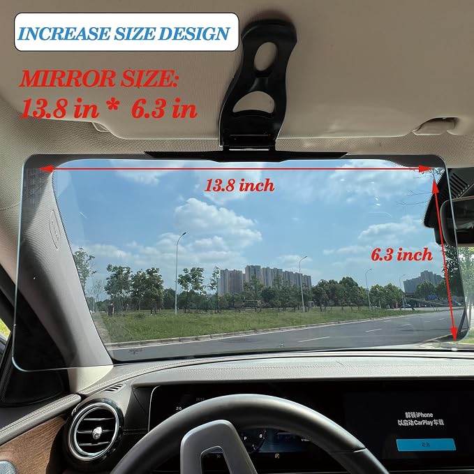 Sun Visor Extender for Cars, Polarized Car Visor Extender Sun Blocker, - Image 3