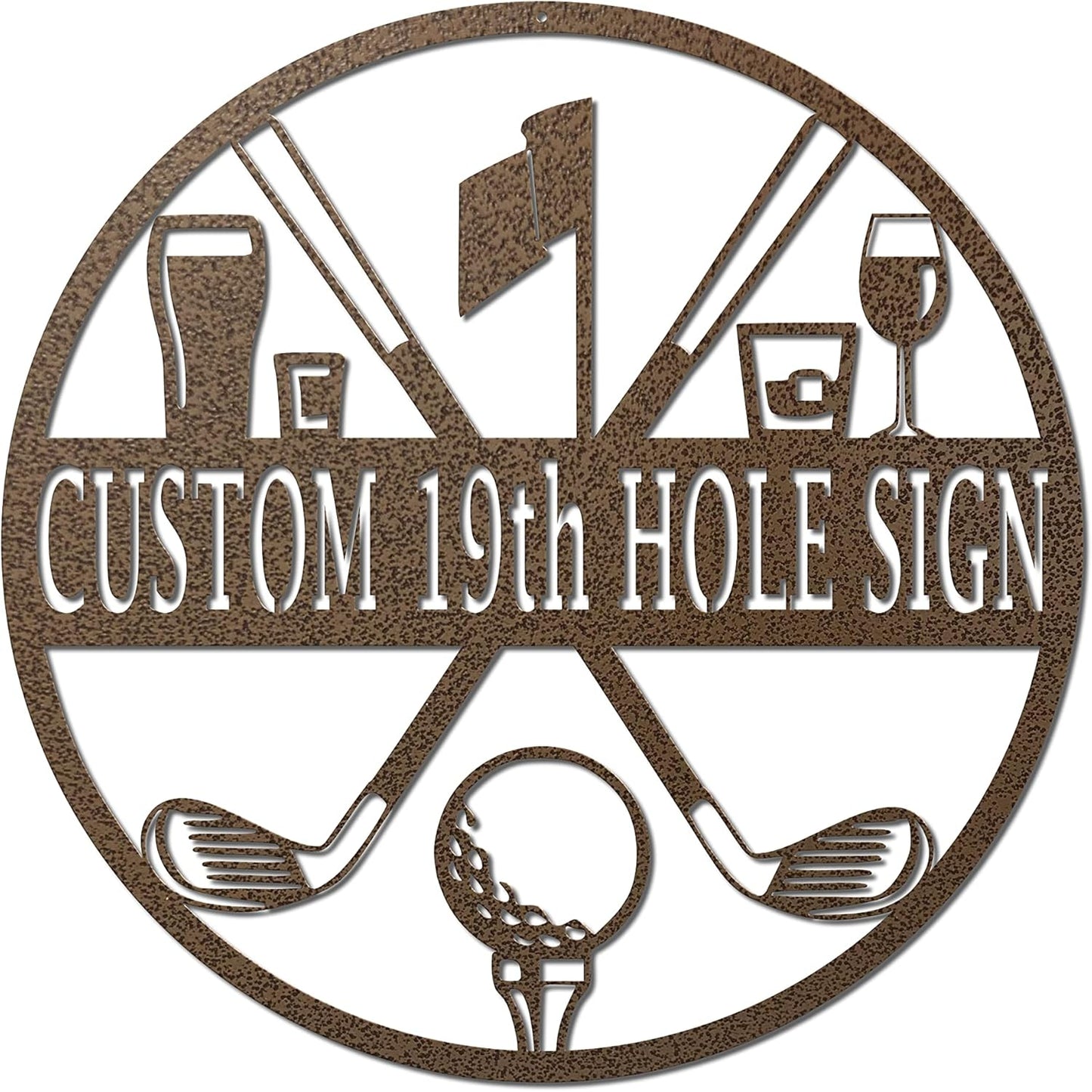 19th Hole Custom Golf Sign