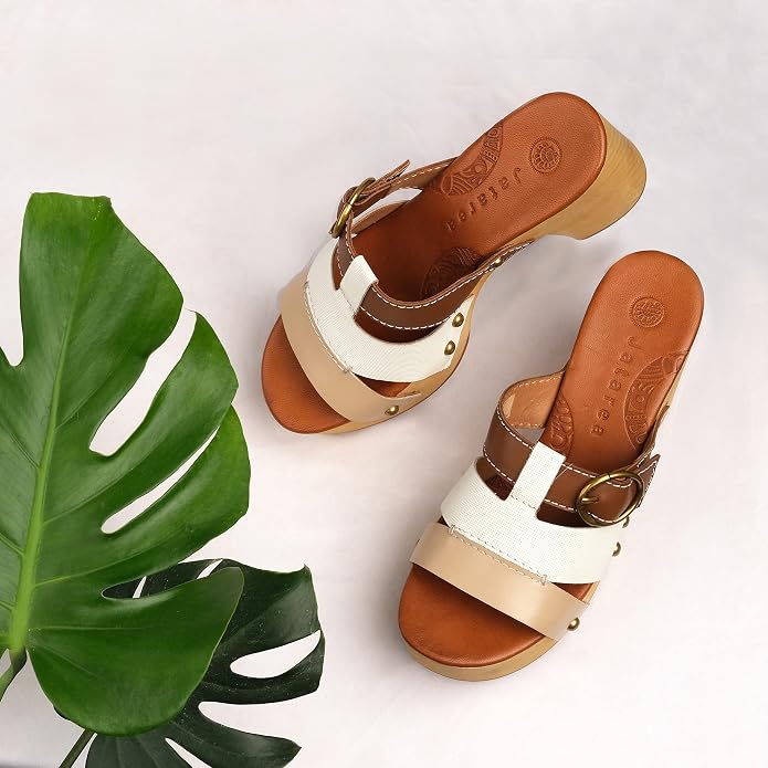 JATAREA Leather Wedge Sandals for Women | Women's Sandals Perfect for Summer - Image 5