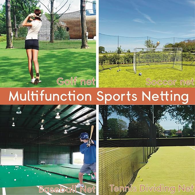 Golf Practice Net, Heavy Duty Nylon Golf Hitting Net, Golf Net Outdoor Indoor - Image 2