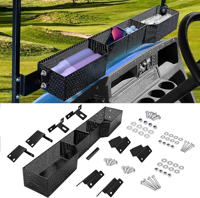 Golf Cart Basket Front Inner Fit EZGO TXT & RXV, Club Car Precedent&DS Golf - Image 2