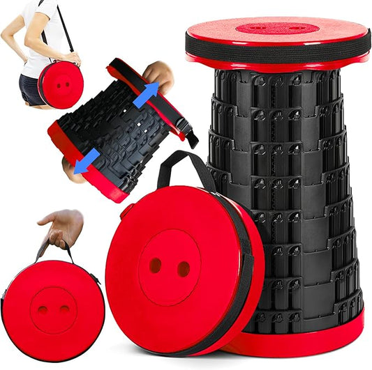 2025 Upgraded Collapsible Stool, Portable Folding Stool Max 620lb, Height by PrestigeOutback