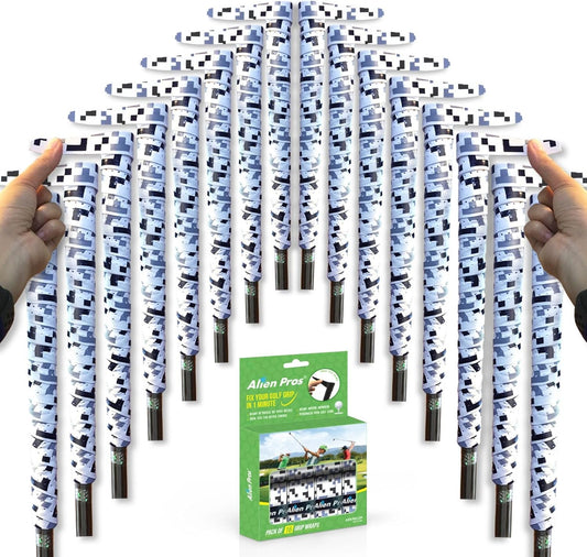 Alien Pros Golf Grip Wrapping Tapes - Innovative Golf Club Grip Solution - Enjoy a Fresh New Grip Feel in Less Than 1 Minute