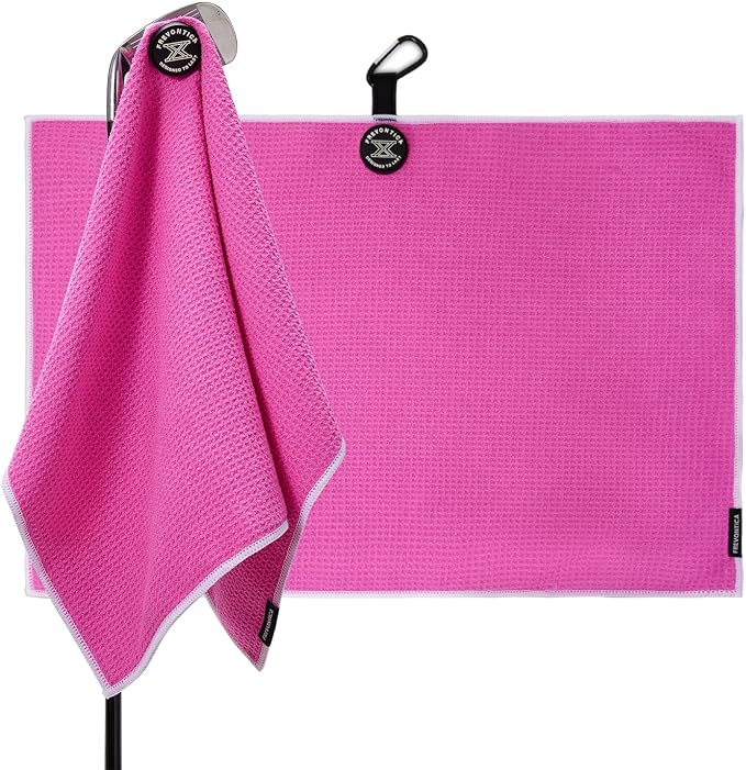 Magnetic Golf Towel with Clip and Cleaning Pocket -Ideal by Frevontica