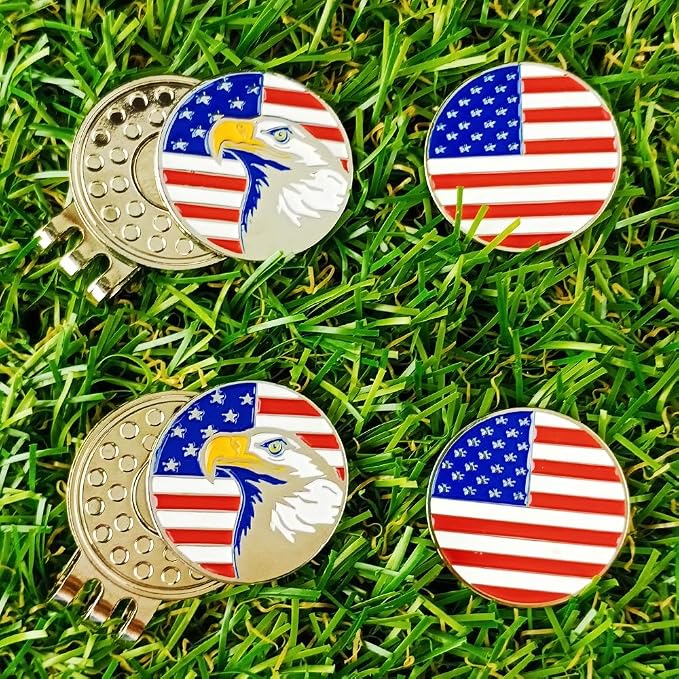 Golf Ball Markers with Hat Clips Value Sets - Image 2