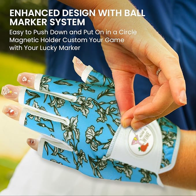 Ladies Golf Gloves Women Right Handed Golfer Left Hand Value 2 Pack - Image 4