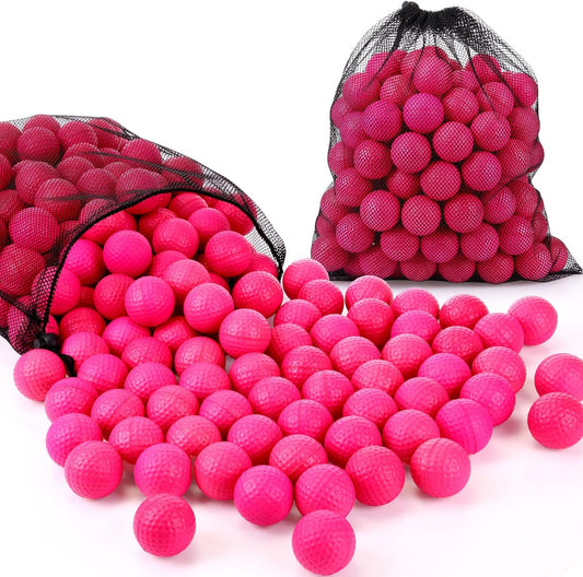 200 Pcs Foam Golf Practice Balls Bulk Realistic Feel Limited Flight Training Balls Soft for Outdoor Swing Indoor Backyard Training