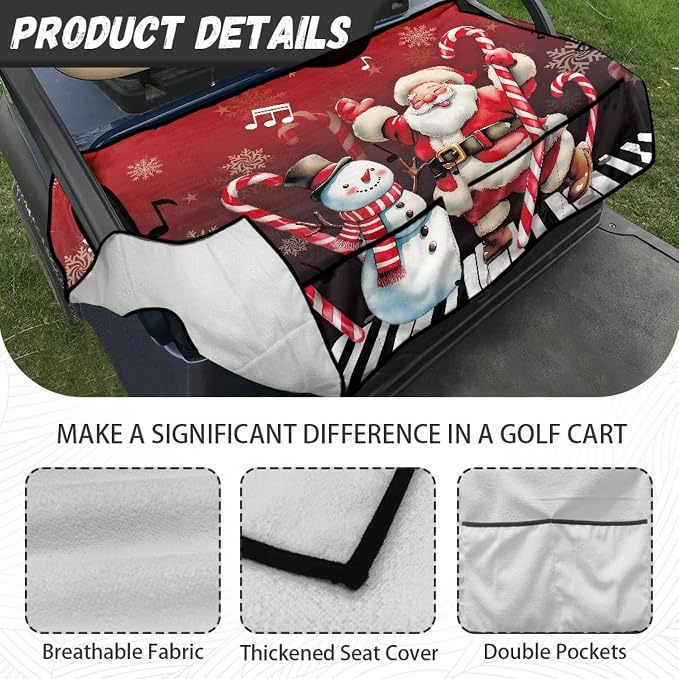 Golf Cart Seat Covers Universal Golf Cart Seat Cover Blanket Cushion Cover - Image 5